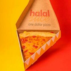 Halal Slice Пицца кусочек «Огромная Маргарита»