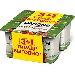 Йогурт Danone Клубника 2.5% 4 шт. по 120 г.