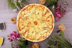 Пицца Курица с ананасом 400 г. Ресторан Turandot